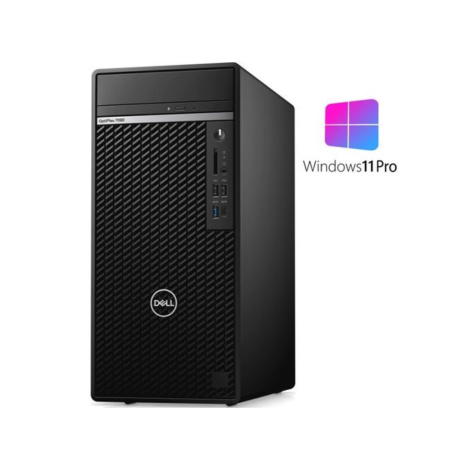 DELL OptiPlex 7090 Tower Desktop - Intel Core I7 - 8GB RAM - 1TB HDD - Intel GPU - Windows 11 Pro - Black